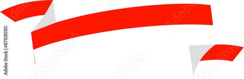 Red white ribbon indonesia independence illustration vector Free Download Red white ribbon indonesia independence illustration vector - GFXLoad