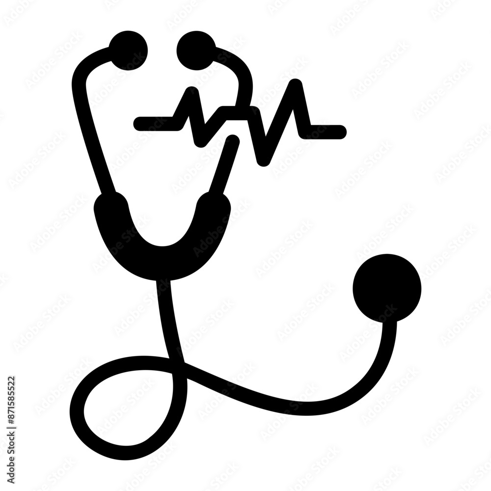 stethoscope Solid icon stethoscope Solid icon