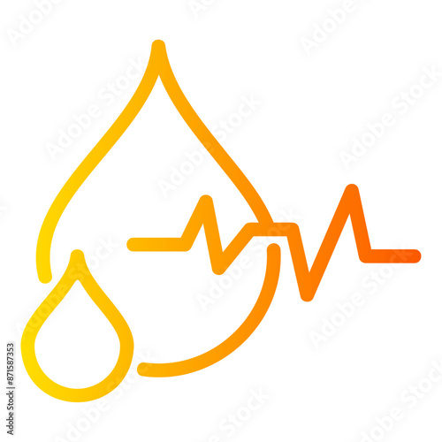 heart rate Gradient icon