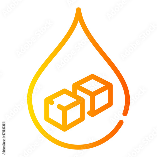 sugar blood Gradient icon