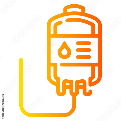 blood bag Gradient icon