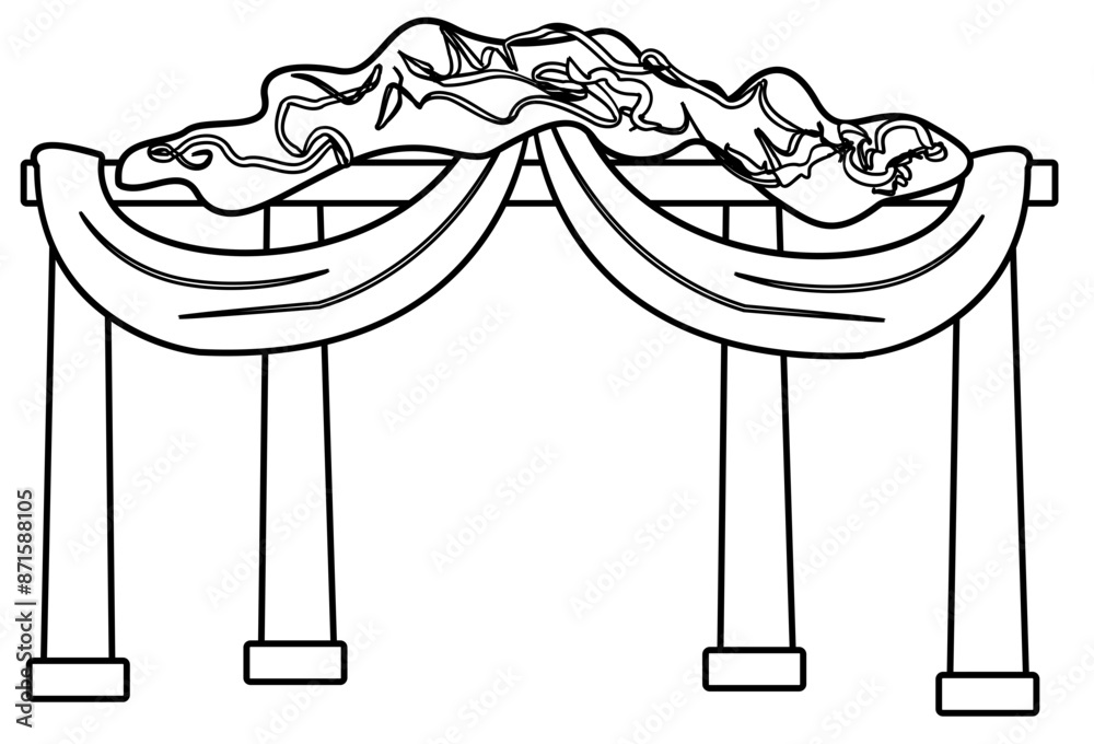 wedding ceremony coloring page illustration wedding ceremony coloring page illustration