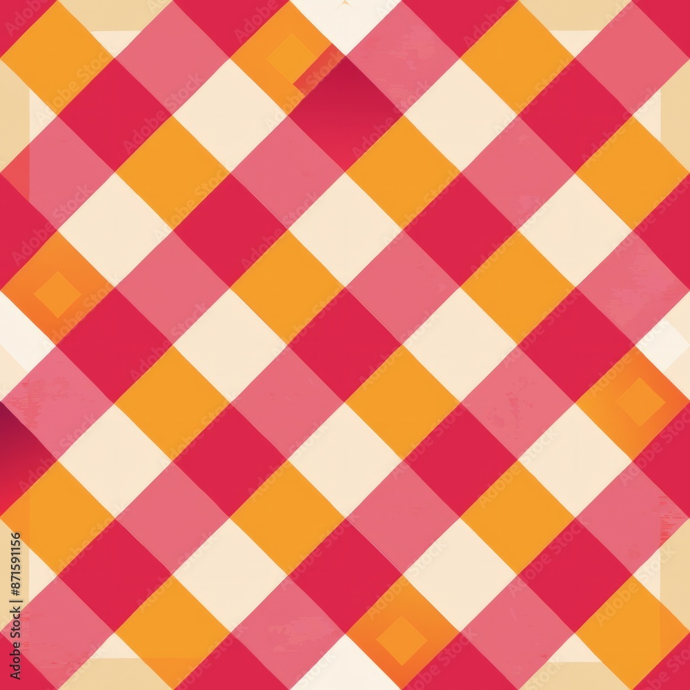 seamless pattern of checkered design with a watercolor effect, Generative AI seamless pattern of checkered design with a watercolor effect, Generative AI