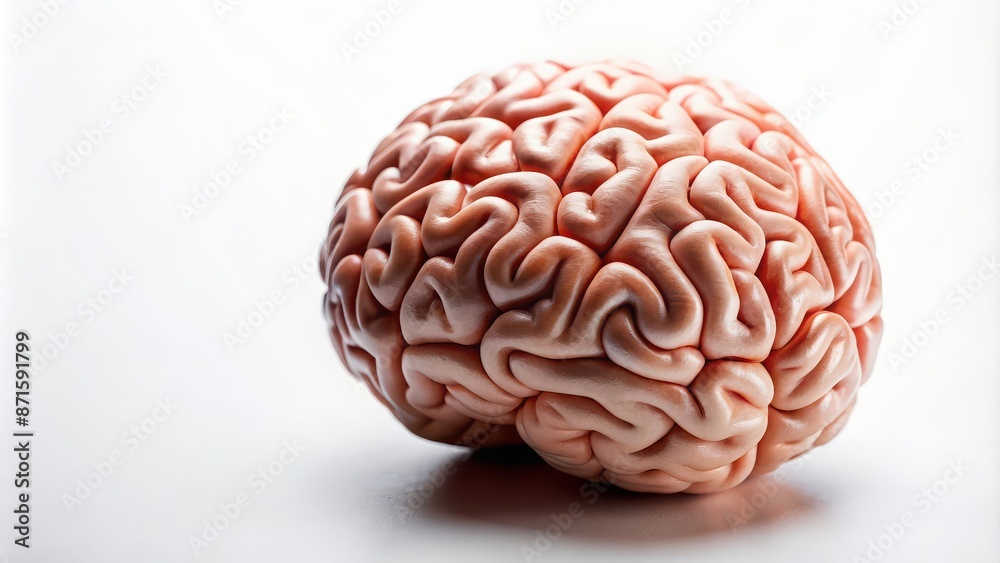 Brain isolated on white background with clipping path, brain, isolated, white, background, clipping path, anatomy Brain isolated on white background with clipping path, brain, isolated, white, background, clipping path, anatomy