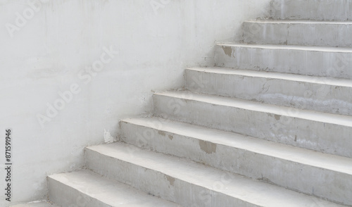 Concrete stairs in interior