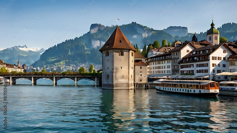Fototapeta premium Lucerne and Lake Lucerne