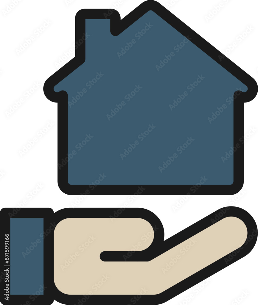Rent house illustration