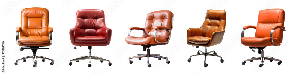 Naklejka premium PNG Chair design cut out element set