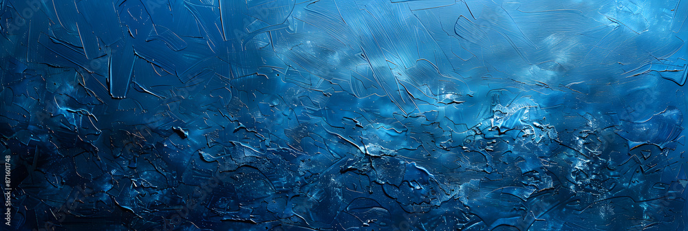 Obraz premium Blue abstract textured background