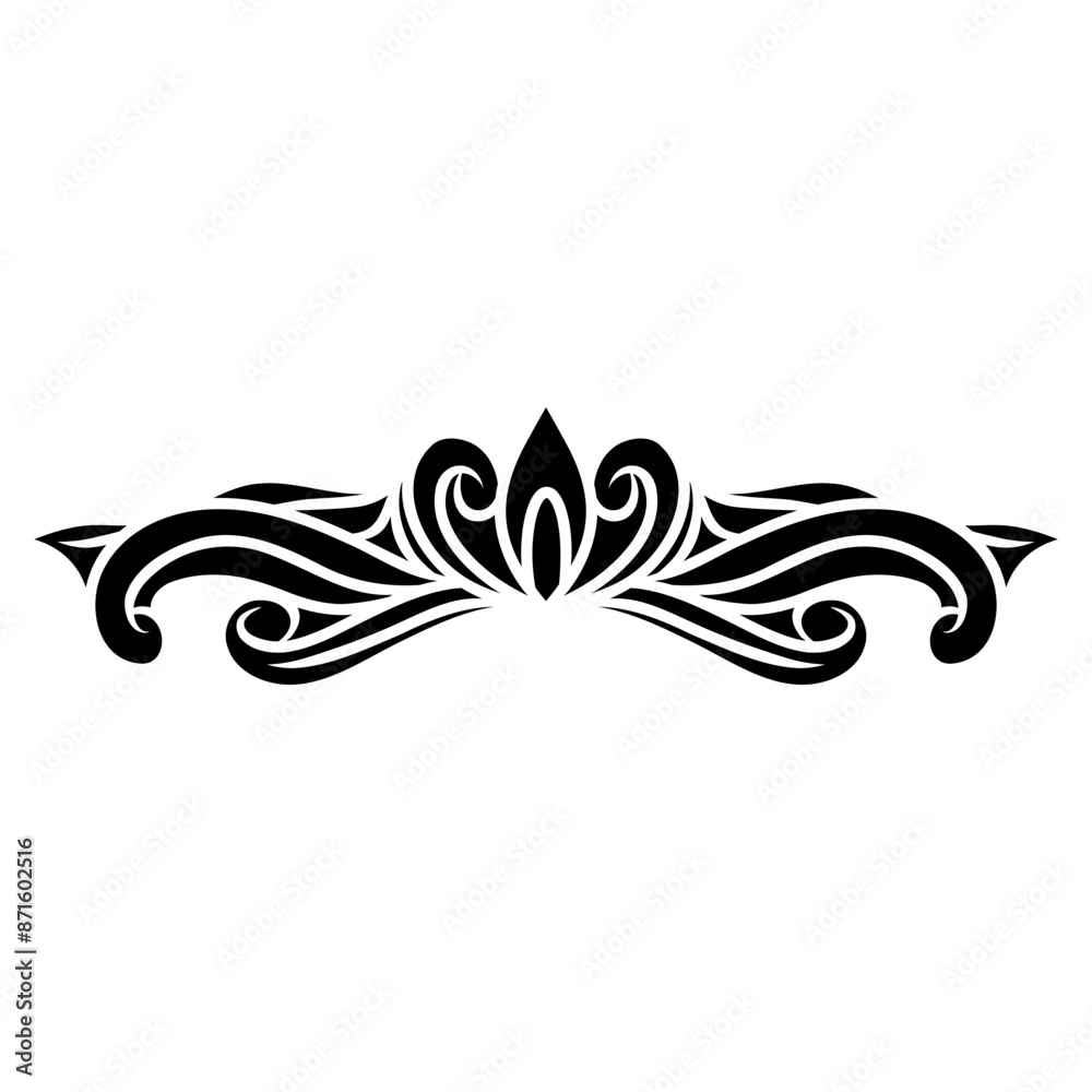 Fototapeta premium abstract floral swirl element
