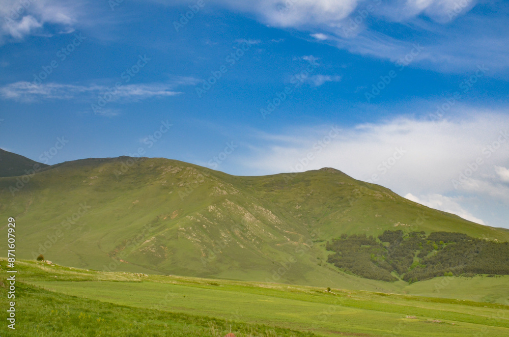 Ughtanist Mount and Tsaghkunyats mountain range in spring scenic view from Aparan-Spitak highway (Aragatsotn Province, Armenia) Ughtanist Mount and Tsaghkunyats mountain range in spring scenic view from Aparan-Spitak highway (Aragatsotn Province, Armenia)