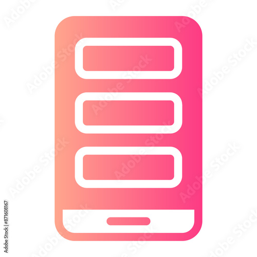 mobile phone gradient icon