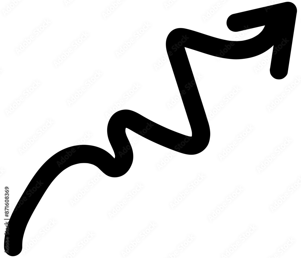 Fototapeta premium Arrow symbol.Arrow doodle icon .Hand drawing arrow icon .Arrow grunge symbol.Hand-drawn doodle arrow icon.Vector