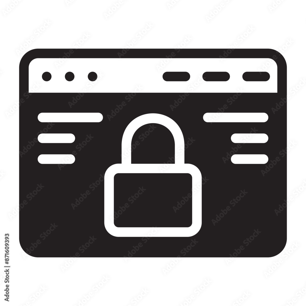 security glyph icon security glyph icon