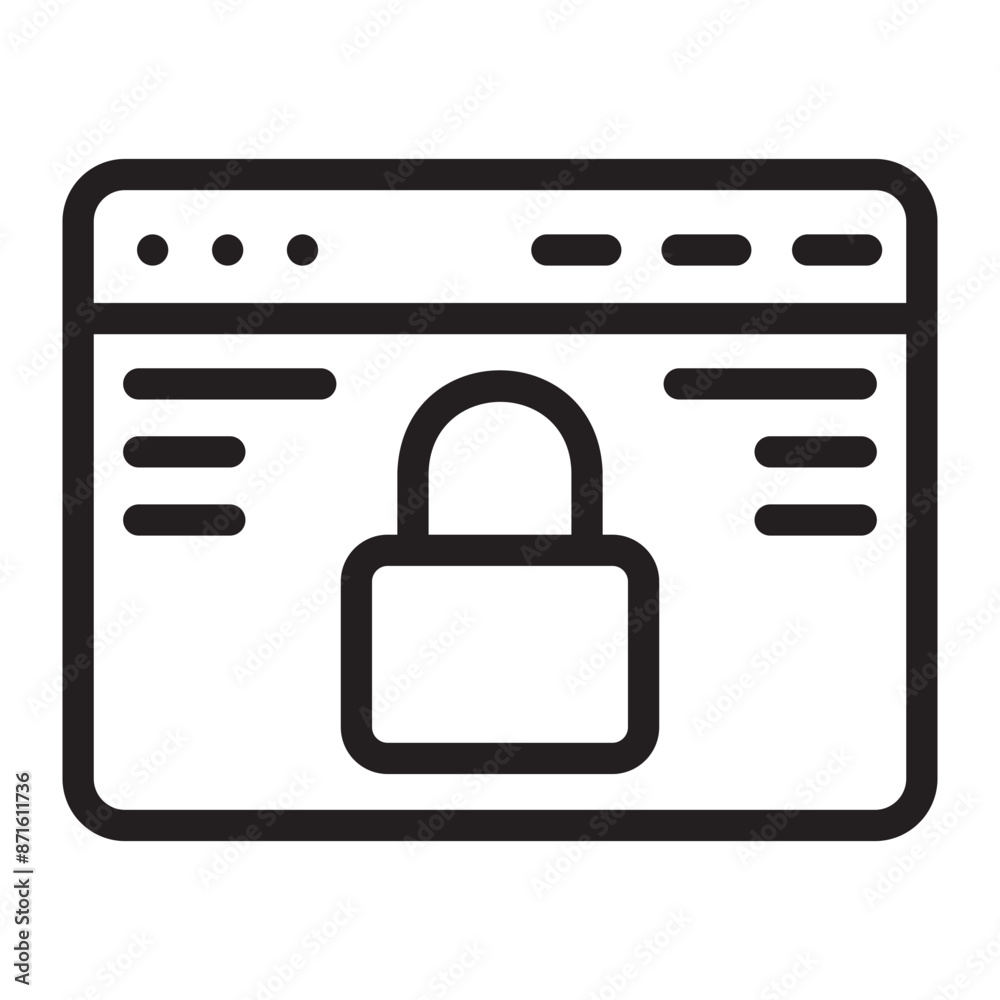 security line icon security line icon
