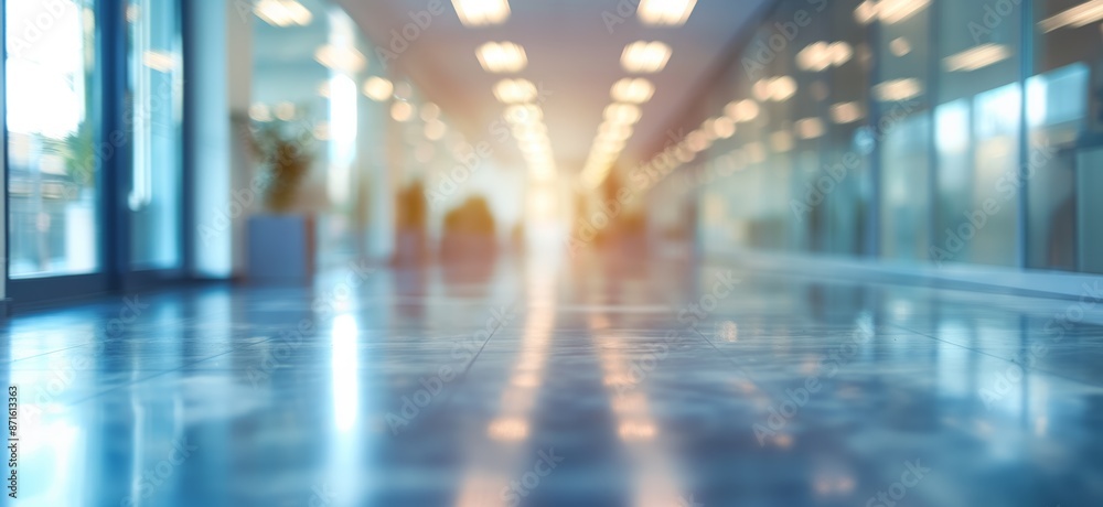 Blurred office space background. Blurry photo of office Blurred office space background. Blurry photo of office