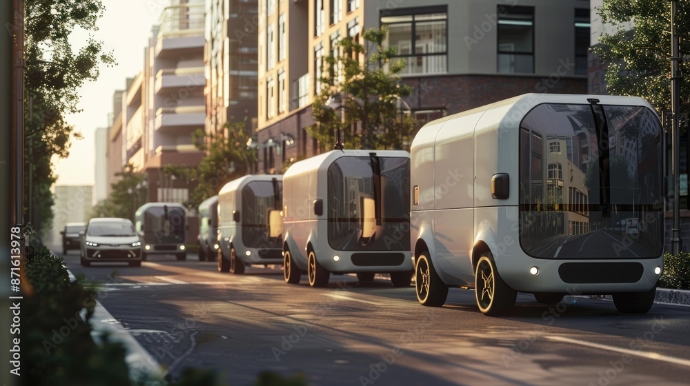 Futuristic Autonomous Delivery Vehicles Revolutionizing Urban Logistics Efficiency Futuristic Autonomous Delivery Vehicles Revolutionizing Urban Logistics Efficiency