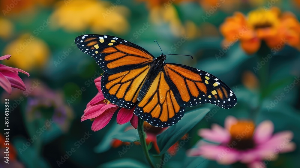 Butterfly garden buzzing with life Butterfly garden buzzing with life