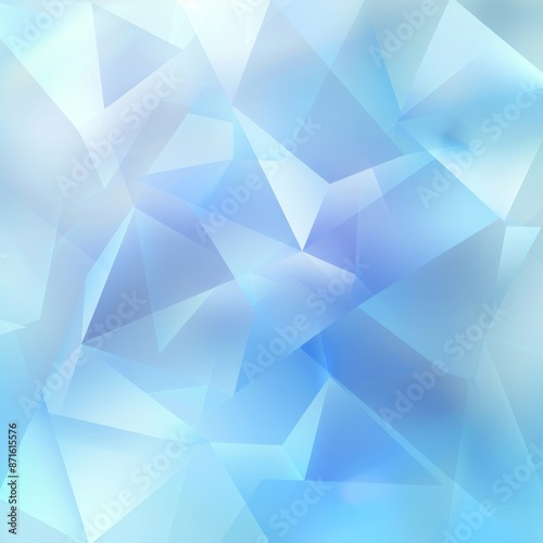 三角形のライトブルーの背景 © HUOSEN