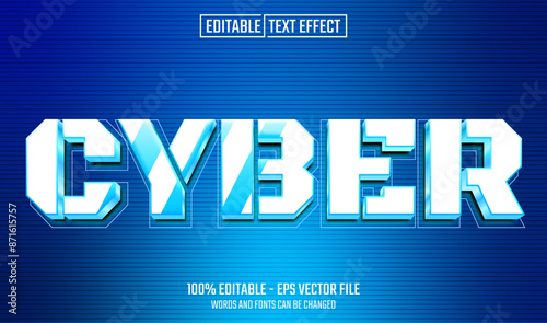 cyber editable text effect