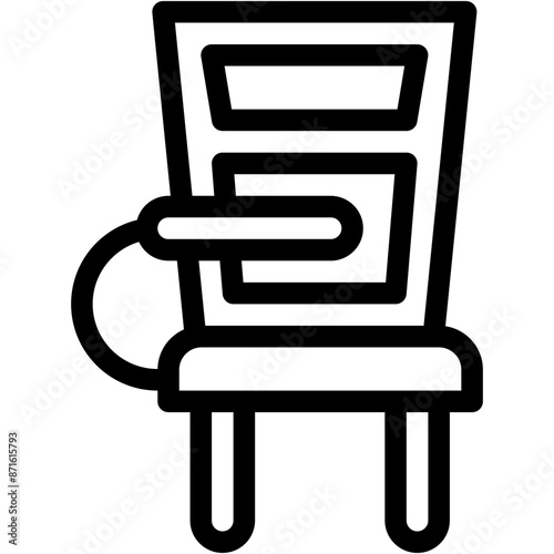 School Desk, Chair, Seat, Desk Chair, Class, Sitting Icon