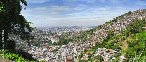 Foto The largest favela in Brazil is located just outside Rio de Janeiro