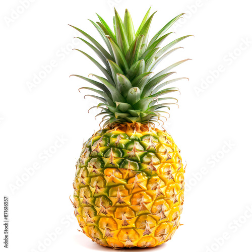 fruti pineapple isolate on white background photo