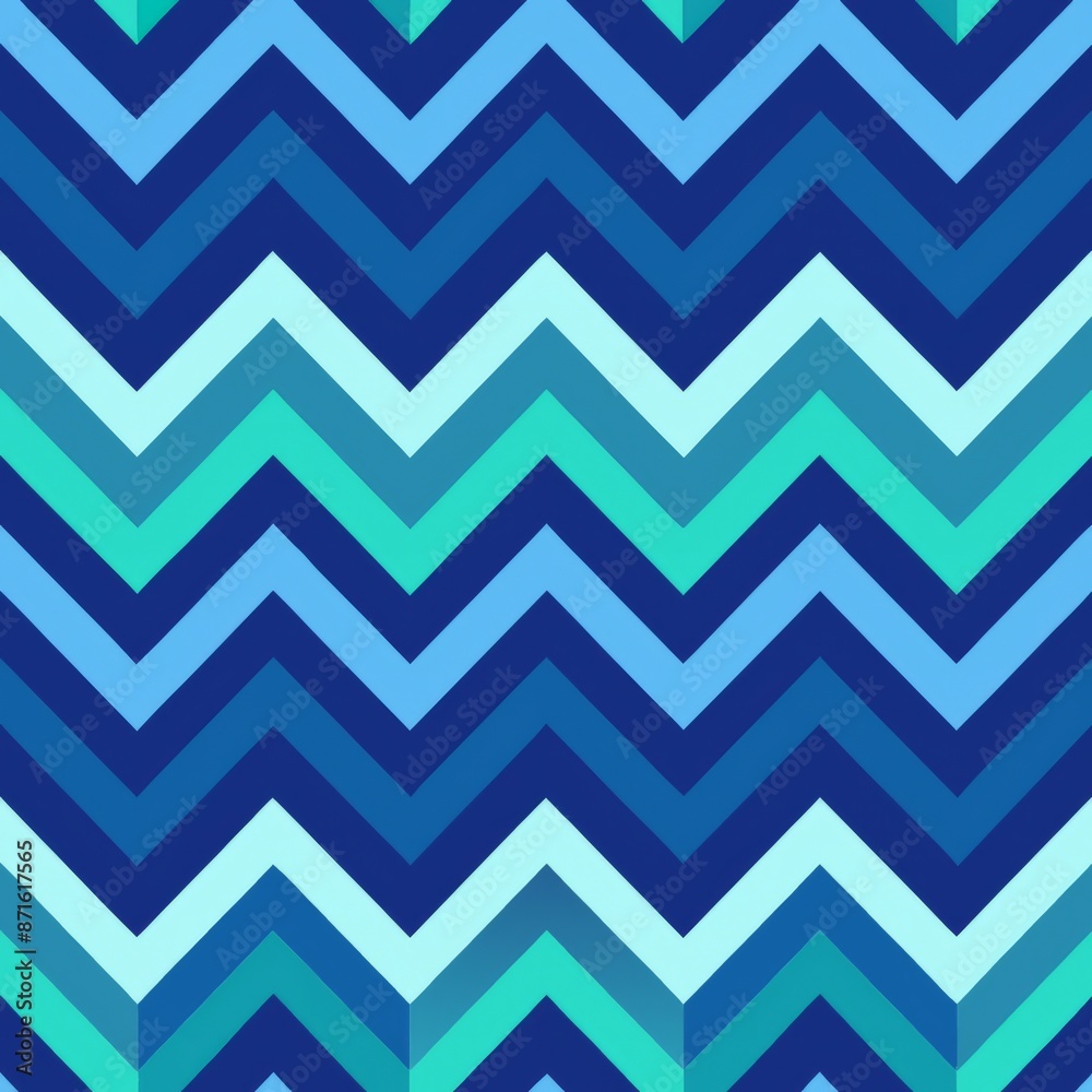seamless pattern of chevron design with alternating solid and patterned stripes, Generative AI seamless pattern of chevron design with alternating solid and patterned stripes, Generative AI