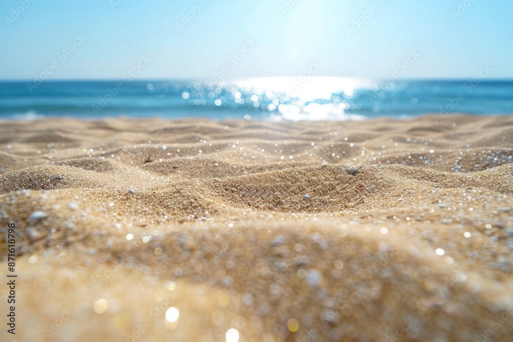 The beach is empty and the water is calm. The beach is empty and the water is calm.