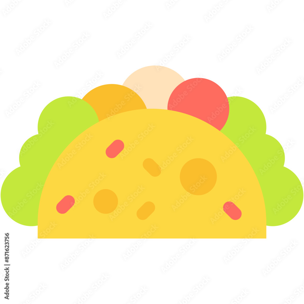 Taco, Mexican, Fast Food, Lunch, Snack, Food Icon Taco, Mexican, Fast Food, Lunch, Snack, Food Icon