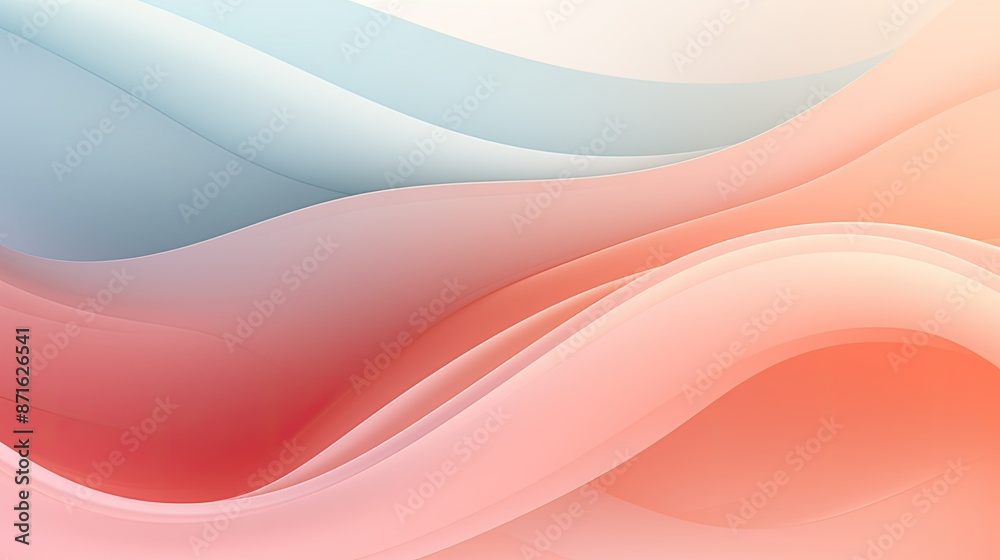 Abstract background with soft pastel waves. Gradient colors Abstract background with soft pastel waves. Gradient colors