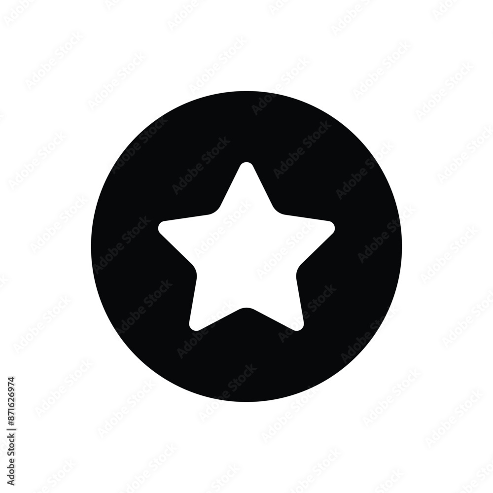 Star black sign icon vector Star black sign icon vector