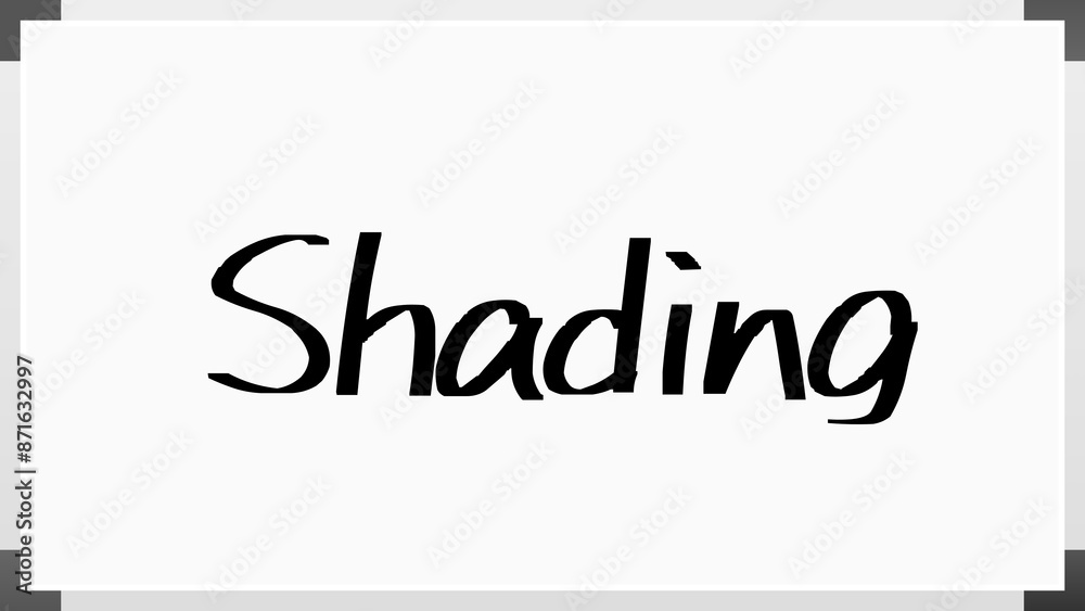 Shading(シェーディング) のホワイトボード風イラスト Shading(シェーディング) のホワイトボード風イラスト