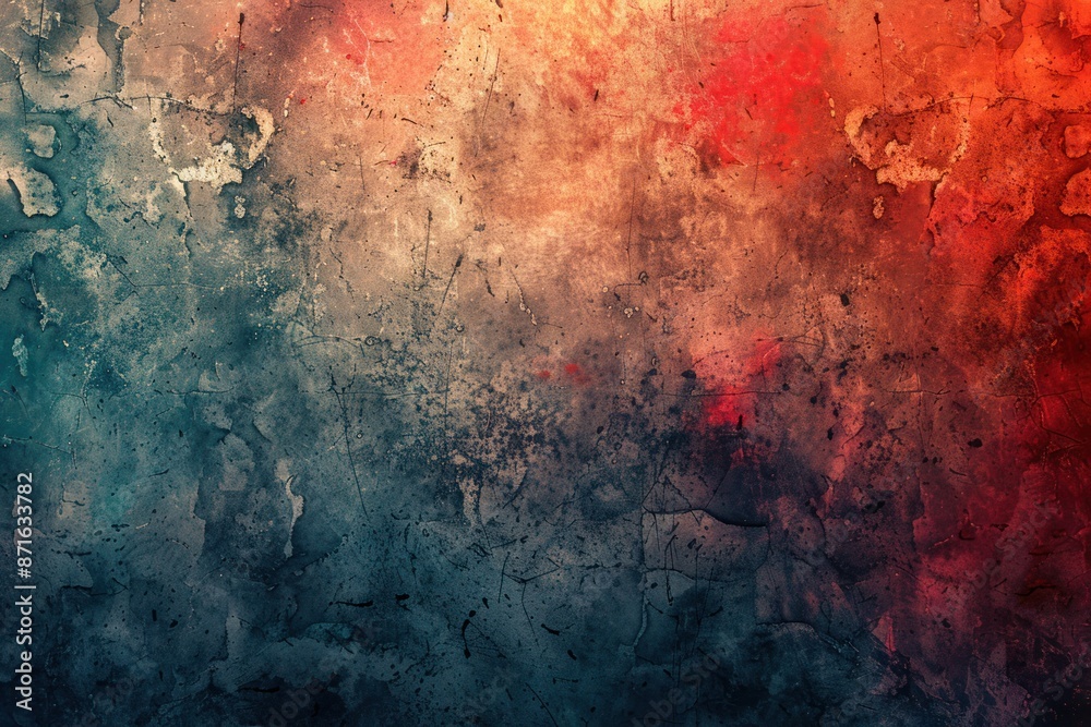 A wall with a graffiti background with a red and blue color scheme A wall with a graffiti background with a red and blue color scheme