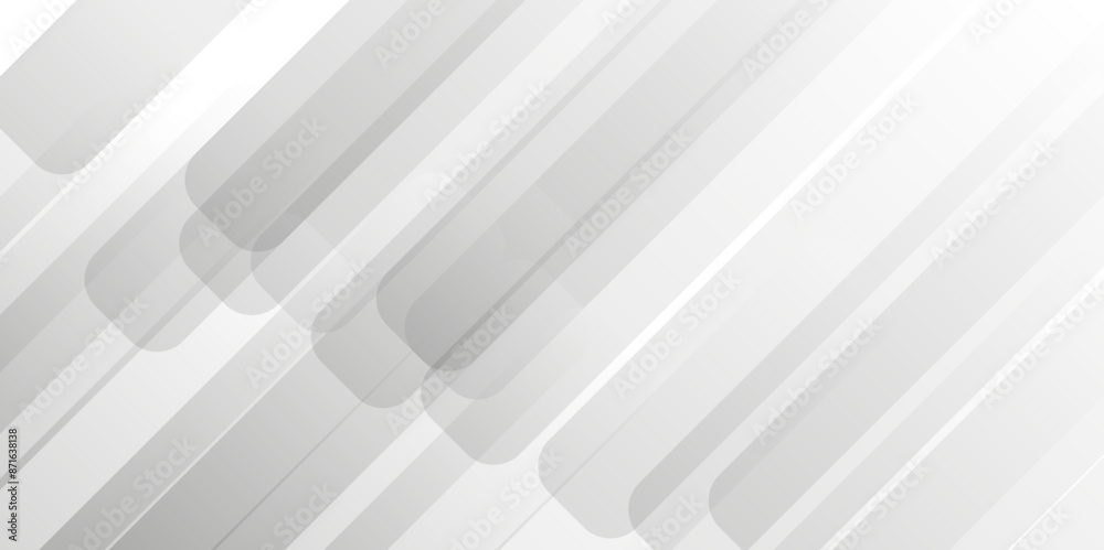 Obraz premium Vector white square line triangle technology backdrop texture background. Abstract gradient space banner design with Geometric background concept.