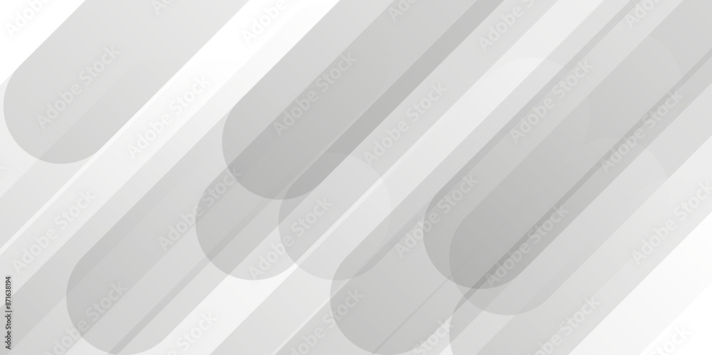 Obraz premium Vector white square line triangle technology backdrop texture background. Abstract gradient space banner design with Geometric background concept. 