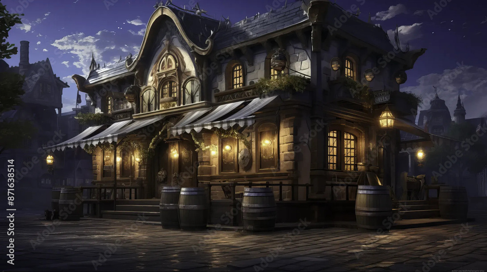 medieval, inn, magical, adventure, fantasy, city Fantasy wallpaper, rpg landscape medieval, inn, magical, adventure, fantasy, city Fantasy wallpaper, rpg landscape