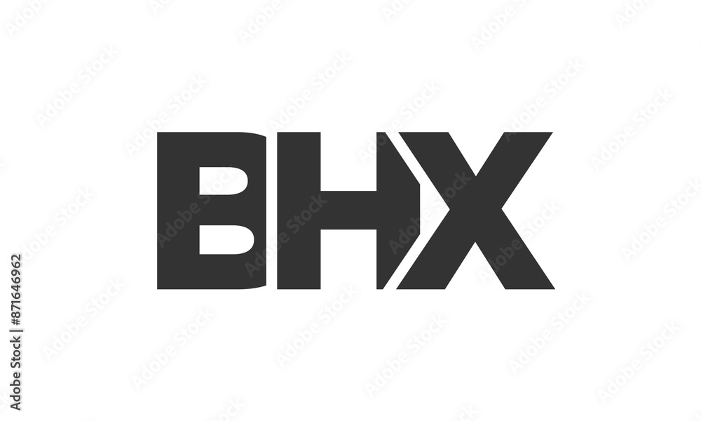 BHX logo design template with strong and modern bold text. Initial based vector logotype featuring simple and minimal typography. Trendy company identity. BHX logo design template with strong and modern bold text. Initial based vector logotype featuring simple and minimal typography. Trendy company identity.