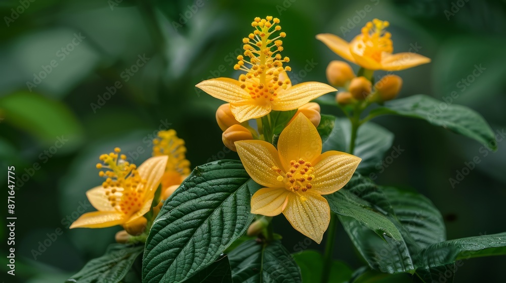 Arrowleaf sida flowers in bloom Arrowleaf sida flowers in bloom