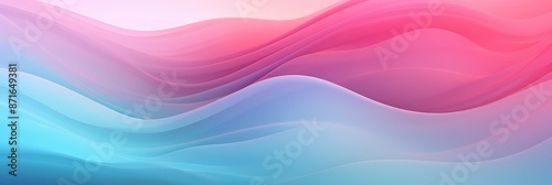 Abstract Pink and Blue Wave Background