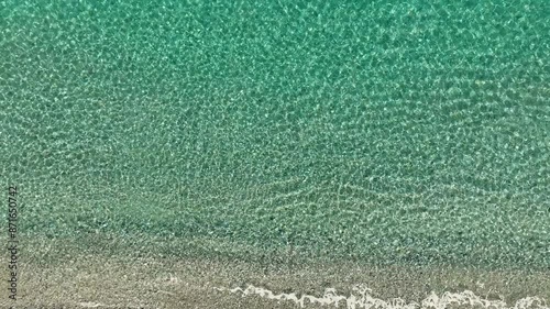 calm and crystal clear sea water 