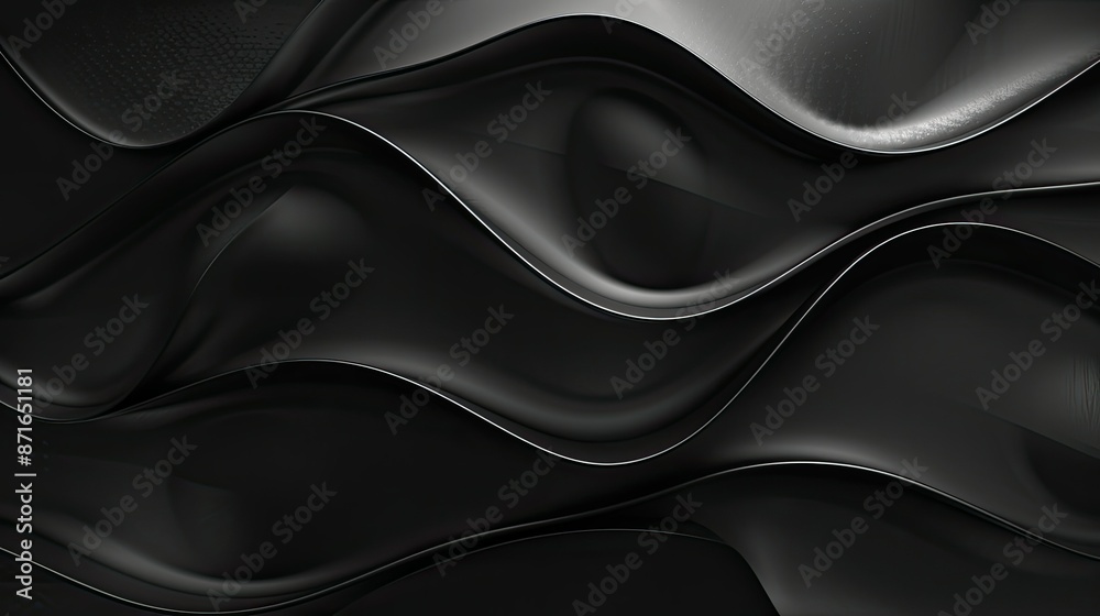 Fototapeta premium Smooth black background for contemporary and stylish graphic design concepts