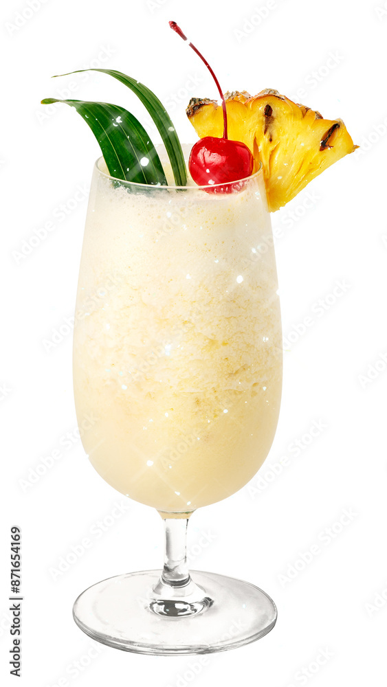 Pina Colada drink glitter sticker overlay Pina Colada drink glitter sticker overlay