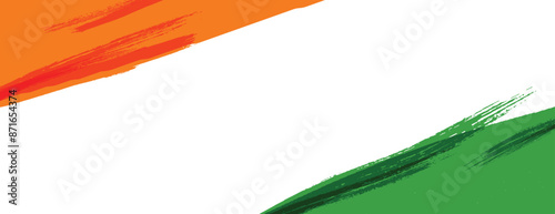 india indenpendence day 15 august three water color brush abstract background social media banner poster vector file