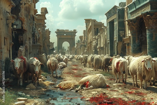 Egyptian Livestock Plagued: Visual Interpretation of Exodus Fifth Plague
