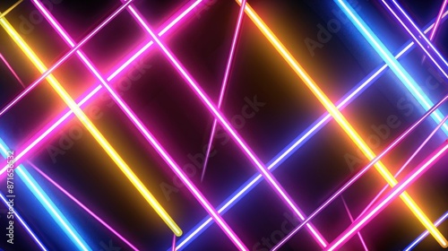 Abstract Neon Light Design