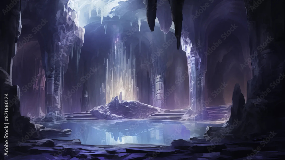 mystical, crystal, cave, magical, interior, design Fantasy wallpaper, rpg landscape mystical, crystal, cave, magical, interior, design Fantasy wallpaper, rpg landscape