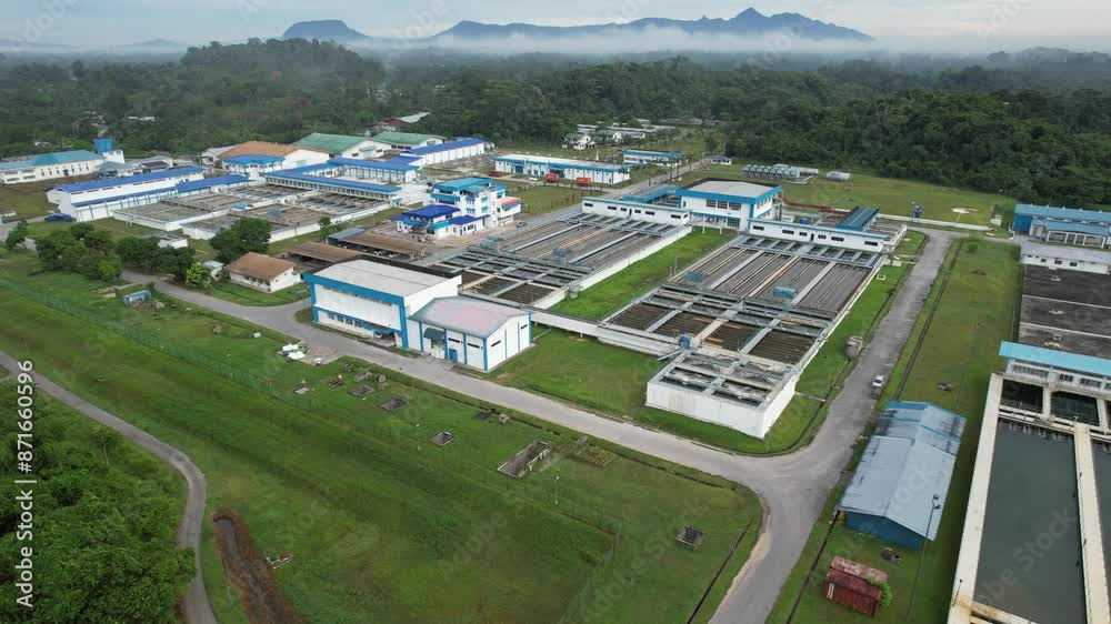 Batu Kitang, Malaysia - July 3 2024: The Water Treatment Plant Batu Kitang, Malaysia - July 3 2024: The Water Treatment Plant