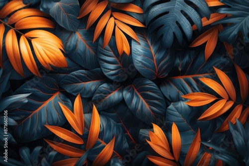 colorful tropical leaves professional photography photo