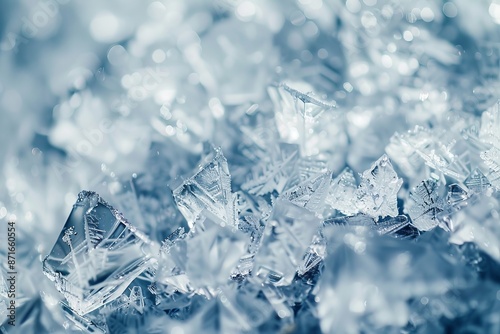 Crystallized ice cracks texture on transparent background